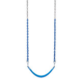 Basic Commercial Belt Swing Seat with 8'6" Plastisol Chain (S-024) -  Blue/Blue