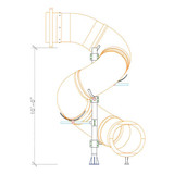 10' Spiral Tube Slide - Drawing