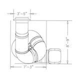 14' Spiral Tube Slide - Drawing