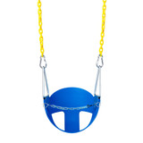 CoPoly Half Bucket Swing Seat with 5'6" Plastisol Chain (S-132R)