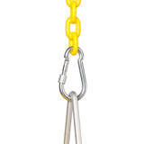CoPoly Half Bucket Swing Seat with 5'6" Plastisol Chain (S-132R) - Spring Clip Attachment