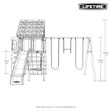 Lifetime Big Stuff Swing Set - Dimensions