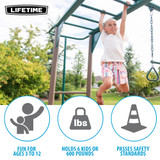 Lifetime Monkey Bar Adventure Swing Set