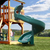 Super Open Spiral Slide - Green