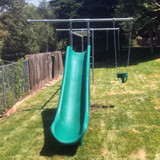 Metal Horizontal Ladder Swing Set with Slide (CP-HL55)