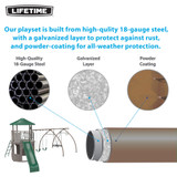 Lifetime Adventure Tower with Spider Swing - Powder Coat