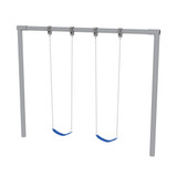 Metal Post Swing Set with 2 Swings (CP-PS20)