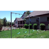 Metal Post Swing Set with 4 Swings (CP-PS40) - Belt Seats