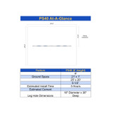 Metal Post Swing Set with 4 Swings (CP-PS40) - Dimensions