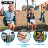 Lifetime Double Adventure Tower with Monkey Bars - Features