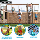 Lifetime Double Adventure Tower with Monkey Bars - Features