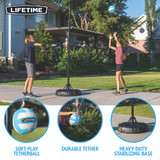 Lifetime Portable Tetherball Set - Features 