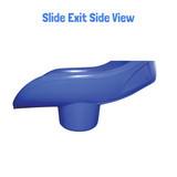 Starglide Commercial Sectional Slide with Integrated Hood - Exit Side View