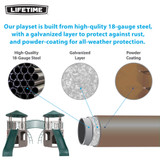 Lifetime Double Adventure Tower Playset - Powder Coat