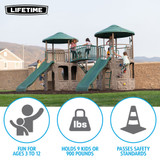 Lifetime Double Adventure Tower Playset - Features