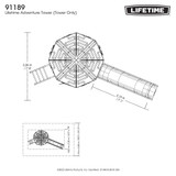 Lifetime Adventure Tower Playset (Tower Only)