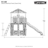 Lifetime Adventure Tower Playset (Tower Only) - Dimensions