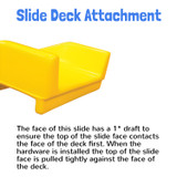 5 ft Commercial Triple Bedway Slide - Deck Attachment