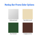 A-Frame Swing Set with Porch Bench Swing - Color Options