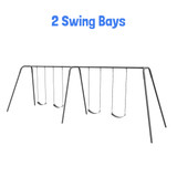 Modern Bipod Swing Set (581-438) - 2 Swing Bays