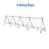 4 Swing Bays - 10' Tripod Swing Set Frame (90015311XX)