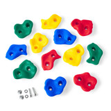 Small Climbing Rock Holds Set of 12 - Mixed Colors (SROCK-M)