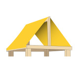 Custom Vinyl Roof Tarp for Playset - Yellow