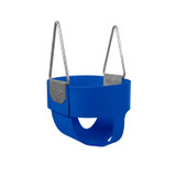 Enclosed Infant Bucket Swing Seat - Commercial - Blue