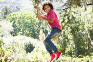 Trampoline vs Swing Set