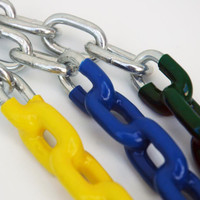 H-55 5'6" Plastisol Coated Swing Chain Close Up