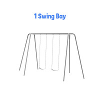 Modern Tripod Swing Set (581-230) - 1 Swing Bay