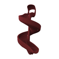 Super Open Spiral Slide - Burgundy 