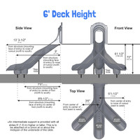 6 ft Starglide Commercial Sectional Slide with Integrated Hood