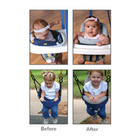 HuggaPod Infant Swing Support Cushion - Before & After