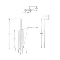 Sliding Fireman Pole (70007010XX) - Dimensions