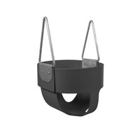 Enclosed Infant Bucket Swing Seat - Commercial - Black