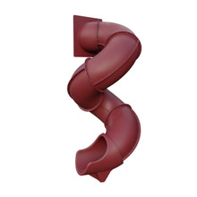 9 ft Turbo Twister Spiral Tube Slide - Red