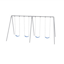 Metal A-Frame Swing Set with 4 Swings - 8 ft
