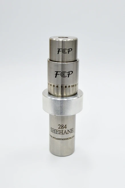 The FClassProducts 284 Shehane Click Adjust Seating Die, a fully billet American-made click adjust seating die.