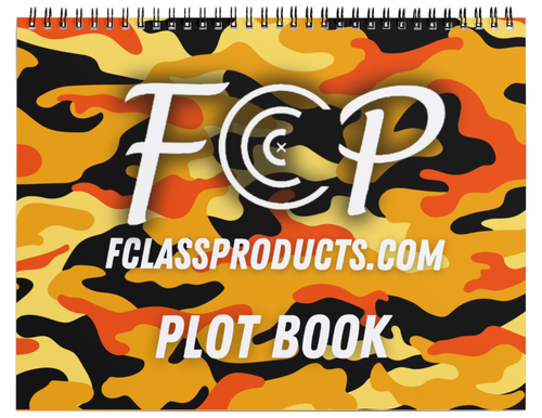 The FClassProducts Plot Book is purpose-built for F-Class and highpower team shooting, helping shooters and coaches track shot placement and dial.
