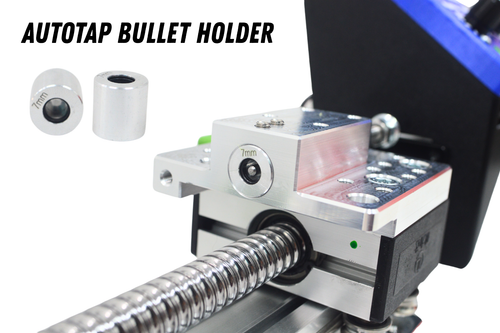 Autotap Bullet Holder (ABH) and Bullet Support Guide Inserts, a precision component for the FClassProducts MTAP / AUTOTAP meplat trimming system.