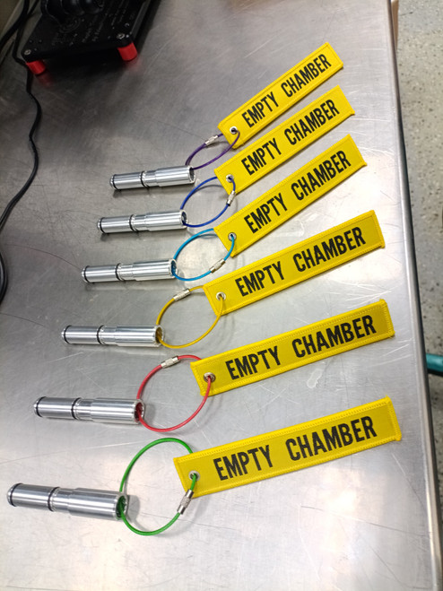 The Ultra ECI System threads Cartridge Family Adapters onto the ECI adapter for a perfectly fitted safety flag that doubles as part of your cleaning kit.
