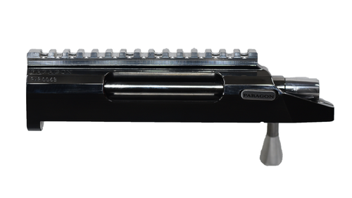 Serial PAR0063 Paragon F-Open Action by Blake Barrel & Rifle, configured right bolt, left port, left eject. A precision black nitride F-Class Open action.