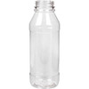 Clear Juice Bottle Round [500ml] with White caps (a Pack of 136 set)