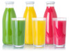 Clear Juice Bottle Round [500ml] with White caps (a Pack of 136 set)