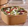 Sabert 32oz Square Kraft Food Bowl PAP14032PE - Pack of 300