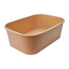Rpet lids for Kraft Rectangular cardboard Food Containers500,750 and 1000cc just Lids (Pack of 300pcs)