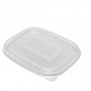 Rpet lids for Kraft Rectangular cardboard Food Containers500,750 and 1000cc just Lids (Pack of 300pcs)