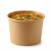 Dispo 8oz (237ml) Brown Kraft Soup Containers – Base Only (Pack of 500)