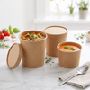 Dispo 16oz Kraft Soup Containers | Pack of 500 Bases